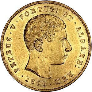 Portugal, Kingdom of / Five Thousand Reis 1861 - obverse photo