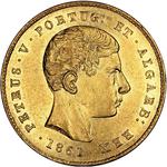 Five Thousand Reis 1861: Photo Coin, Portugal, Kingdom of, Five Thousand Reis 1861 / thumbnail