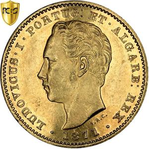 Portugal, Kingdom of / Five Thousand Reis 1871 - obverse photo
