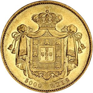 Portugal, Kingdom of / Five Thousand Reis 1861 - reverse photo
