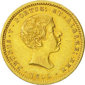 Portugal, Kingdom of / One Thousand Reis 1855 - obverse photo