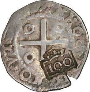 Portugal, Kingdom of / One Hundred Reis 1663 - reverse photo
