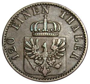 Prussia, Kingdom of / Three Pfennige 1868 - obverse photo