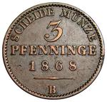Three Pfennige 1868: Photo Coin, Prussia, Kingdom of, Three Pfennige 1868 / thumbnail