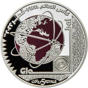 Qatar / Silver Ounce 2022 FIFA World Cup - Global - reverse photo