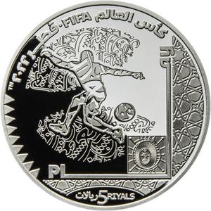 Qatar / Silver Ounce 2022 FIFA World Cup - Play - reverse photo
