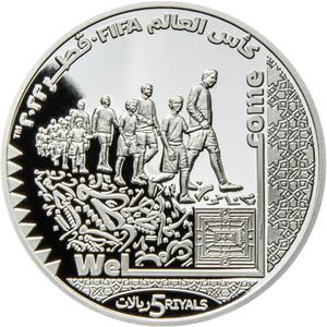 Qatar / Silver Ounce 2022 FIFA World Cup - Welcome - reverse photo
