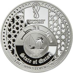 Qatar / Silver Ounce 2022 FIFA World Cup - Amazing - obverse photo