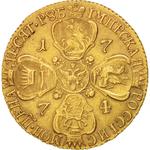 Ten Roubles 1774: Photo Coin, Russia, Empire of, Ten Roubles 1774 / thumbnail