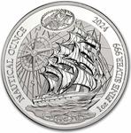 Rwanda / Silver Ounce 2024 Nautical Ounce - Cutty Sark / Proof - reverse photo