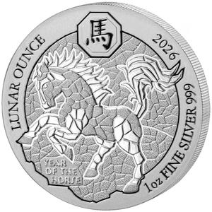Rwanda / Silver Ounce 2026 Lunar Ounce - Year of the Horse - reverse photo