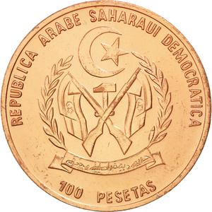 Sahrawi Arab Democratic Republic / One Hundred Pesetas 1996 - reverse photo