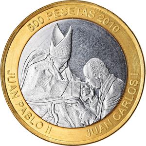 Sahrawi Arab Democratic Republic / Five Hundred Pesetas 2010 John Paul II - obverse photo