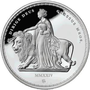 Saint Helena / Silver Ounce 2024 Masterpiece - Una and the Lion - reverse photo