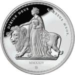 Saint Helena / Silver Ounce 2024 Masterpiece - Una and the Lion - reverse photo