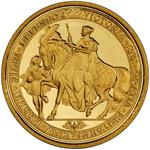 Saint Helena / Gold Quarter Ounce 2024 Queen Victoria Seal - reverse photo