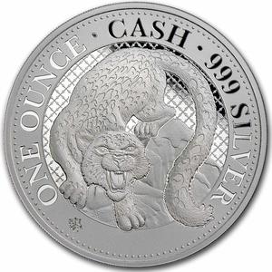 Saint Helena / Silver Ounce 2024 Cash - Snow Leopard - reverse photo