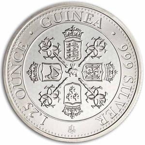 Saint Helena / Silver Ounce and Quarter 2022 Sceptre Guinea - reverse photo