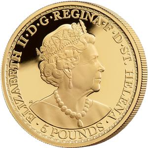Saint Helena / Gold Ounce 2022 Una and the Lion - obverse photo
