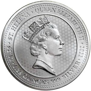 Saint Helena / Silver Ounce and Quarter 2022 Spade Guinea - obverse photo