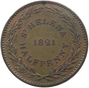 Saint Helena / Half Penny 1821 - obverse photo