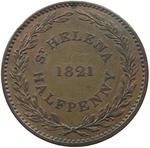 Half Penny 1821: Photo Coin, Saint Helena, Ascension and Tristan da Cunha, Half Penny 1821 / thumbnail
