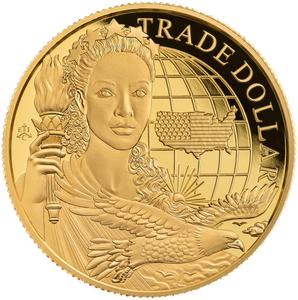 Saint Helena / Gold Ounce 2023 Modern United States Trade Dollar - reverse photo