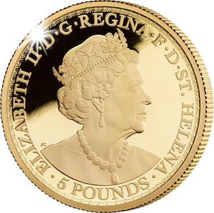 Saint Helena / Gold Ounce 2021 Una and the Lion - obverse photo