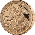 Saint Helena / Sovereign 2024 Saint George and the Dragon / Piedfort - reverse photo