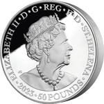 Saint Helena / Silver Kilo 2023 Faerie Queene - Una and the Lion - obverse photo