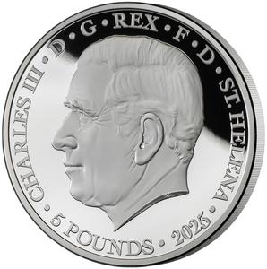 Saint Helena / Silver Five Ounces 2025 Victory in Europe - obverse photo