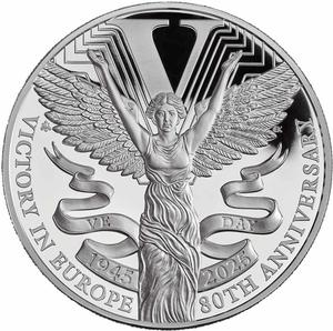 Saint Helena / Silver Ounce 2025 Victory in Europe - reverse photo