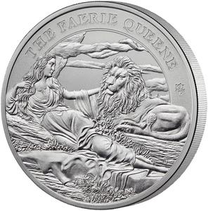 Saint Helena / Silver Ounce 2024 Faerie Queene - Una and the Lion - reverse photo