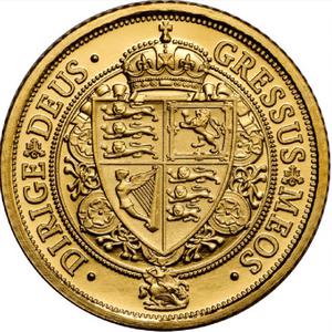 Saint Helena / Gold Quarter Ounce 2022 Half Crown - reverse photo