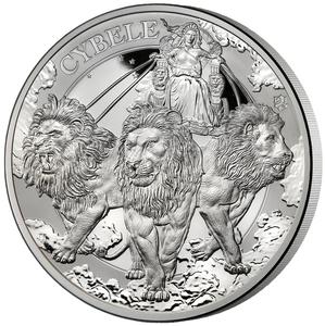 Saint Helena / Silver Five Ounces 2024 Goddess Cybele - reverse photo