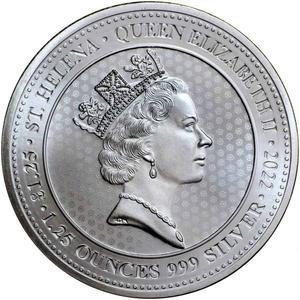 Saint Helena / Silver Ounce and Quarter 2022 Half Crown - obverse photo