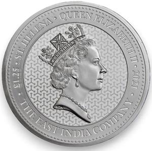 Saint Helena / Silver Ounce and Quarter 2021 Sceptre Guinea - obverse photo
