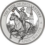 Saint Helena / Silver Ounce 2025 Ride of Paul Revere - reverse photo