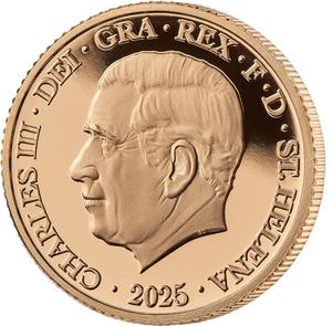 Saint Helena / Double Sovereign 2025 Saint George and the Dragon - obverse photo