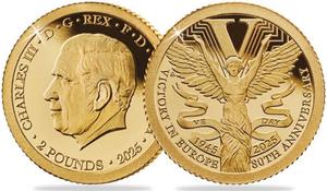 Saint Helena / Gold Half Gram 2025 Victory in Europe - reverse photo