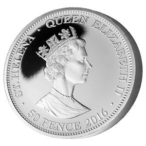 Saint Helena / Silver Five Ounces 2016 Guinea Bicentenary - obverse photo