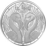 Silver Ounce 2024 Flamingos: Photo 2024 EC8 St. Lucia | Flamingos 1 oz Silver Coin / thumbnail