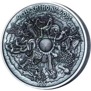 Samoa / Silver Kilo 2017 Greek Chtonic Gods - reverse photo