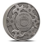 Silver Five Ounces 2024 Samurai: Photo Coin, Samoa, Silver Five Ounces 2024 Samurai / thumbnail
