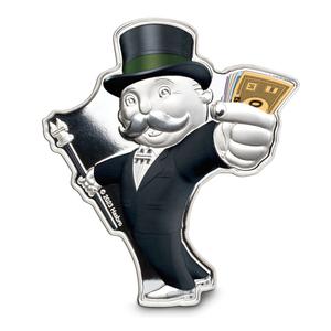 Samoa / Silver Three Ounces 2023 Mr Monopoly - reverse photo
