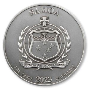 Samoa / Silver Kilo 2023 Vikings - obverse photo