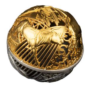 Samoa / Silver Two Ounces 2022 Bull and Bear Filigree - obverse photo