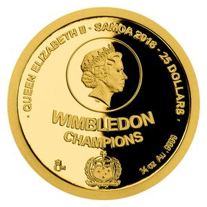 Samoa / Gold Quarter Ounce 2018 Jan Kodeš - obverse photo