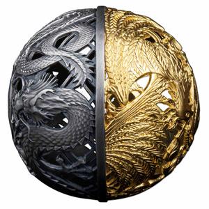 Samoa / Silver Two Ounces 2023 Dragon and Phoenix Filigree - obverse photo