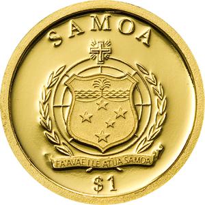 Samoa / Gold Half Gram 2010 Flying Fox - obverse photo
